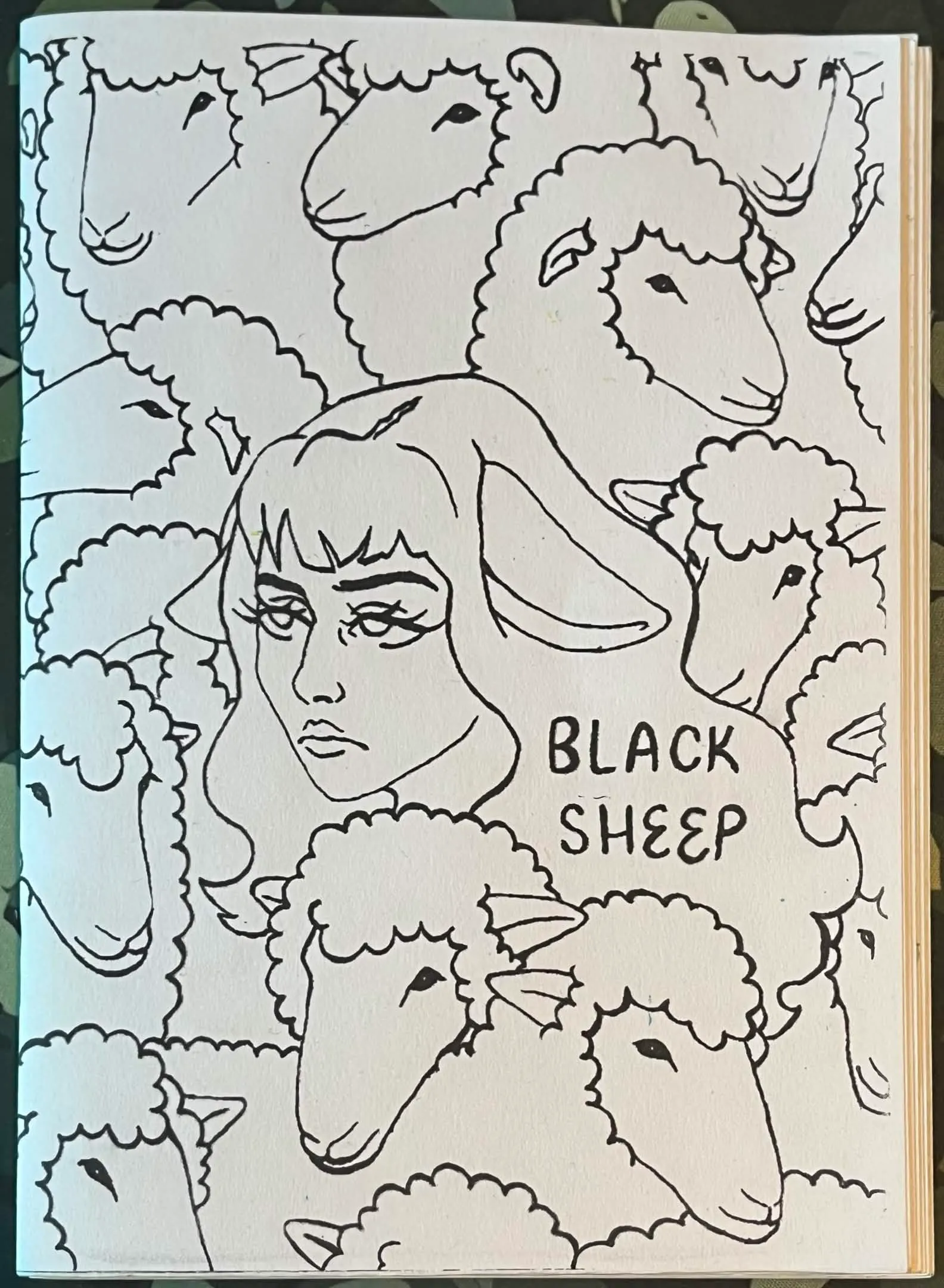 The cover of a comic called Black Sheep